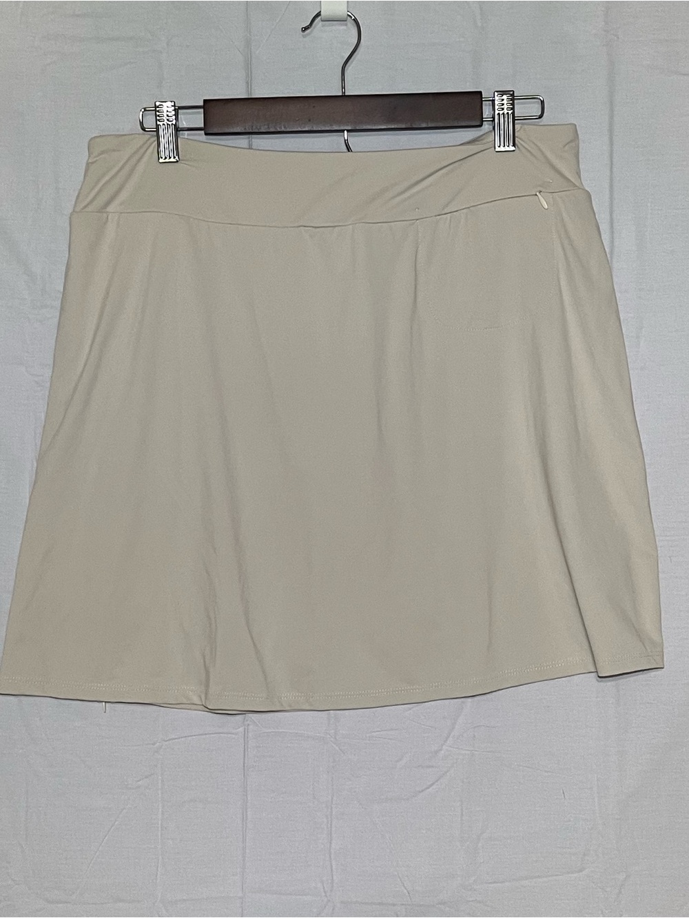 Lulu-B Cream Mini Above Knee Skirt L Lightweight - Picture 3 of 3